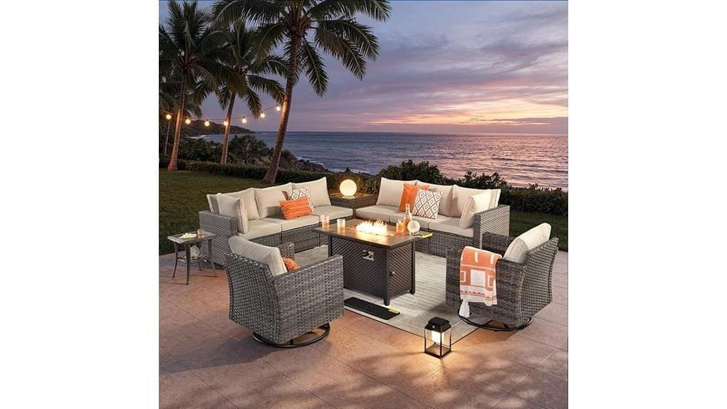 11 piece outdoor patio set