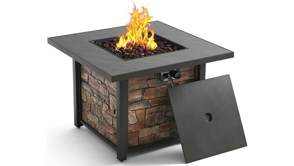 36 inch propane fire pit