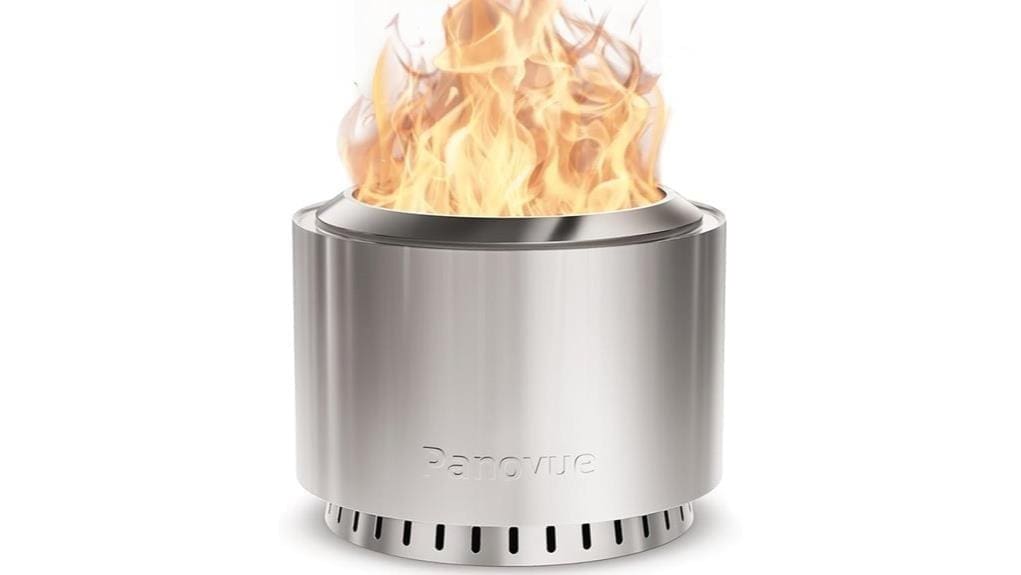 compact smokeless outdoor heater